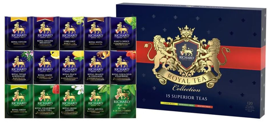 Чай Richard Royal Tea Collection ассорти, 120 пакетиков #1