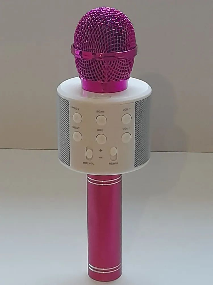 Караоке микрофон WS-858 розовый #1