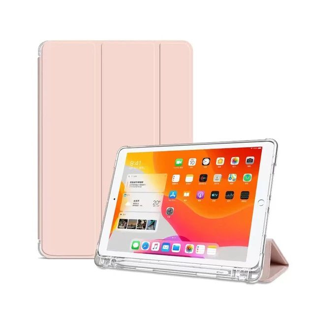 Чехол для iPad 10 10.9 2022 Тройное Cложение ModMac Clear Case Pink #1