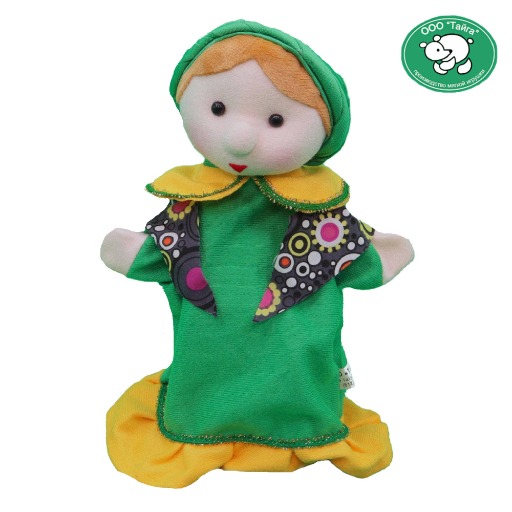 Кукла-перчатка "Тайга" для домашнего кукольного театра на руку "Купчиха" (из сказки "Царевна-лягушка") #1