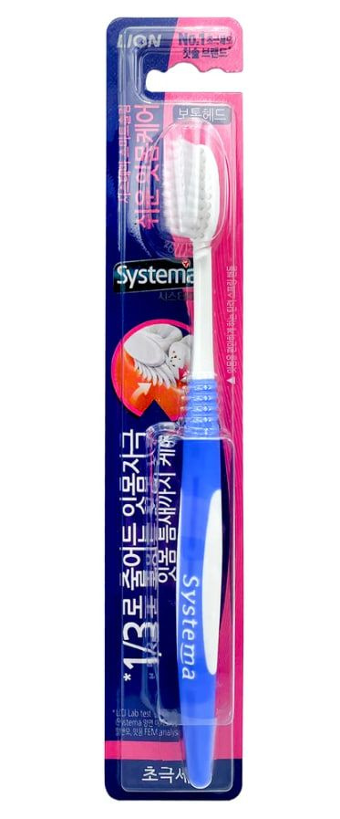 Зубная щетка CJ Lion Systema Smart Slim уход за чувствительными деснами х 2 шт  #1