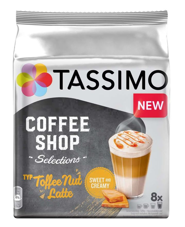 Кофе капсульный Tassimo Coffee Shop Toffee Nut Latte, 8 порций, 16 шт  #1