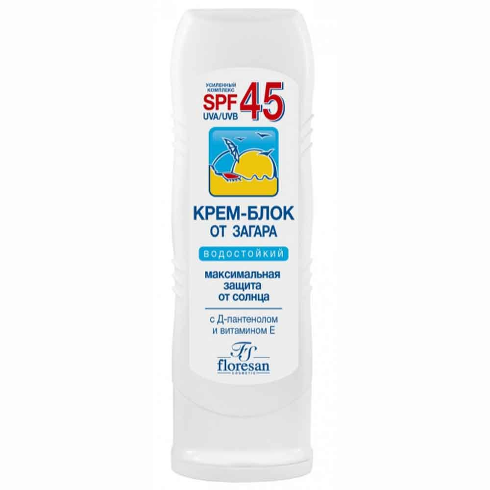 Floresan Солнцезащитная Ф113 Крем-блок от загара SPF45 для лица и шеи, 125 мл  #1