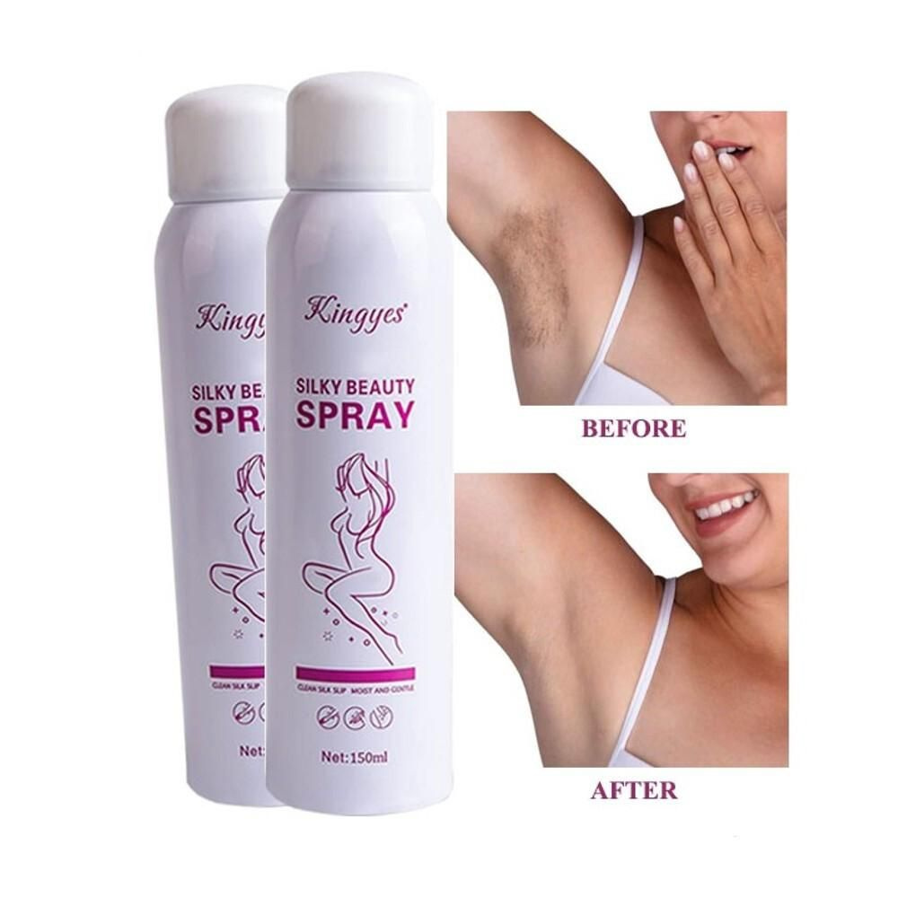 Спрей пенка для депиляции средство для удаления волос фито депилятор Kingyes silky beauty spray clean #1