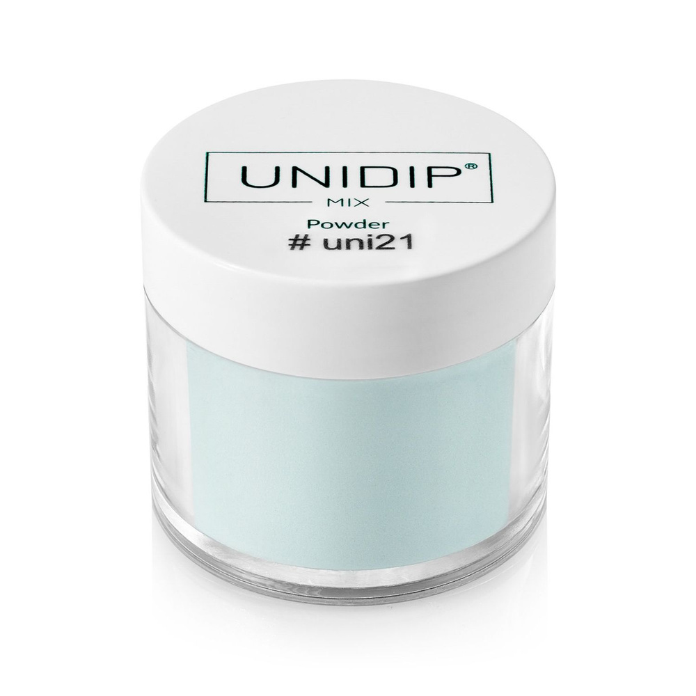UNIDIP #uni21 Светится в темноте / Дип-пудра для покрытия ногтей без УФ 24 г  #1