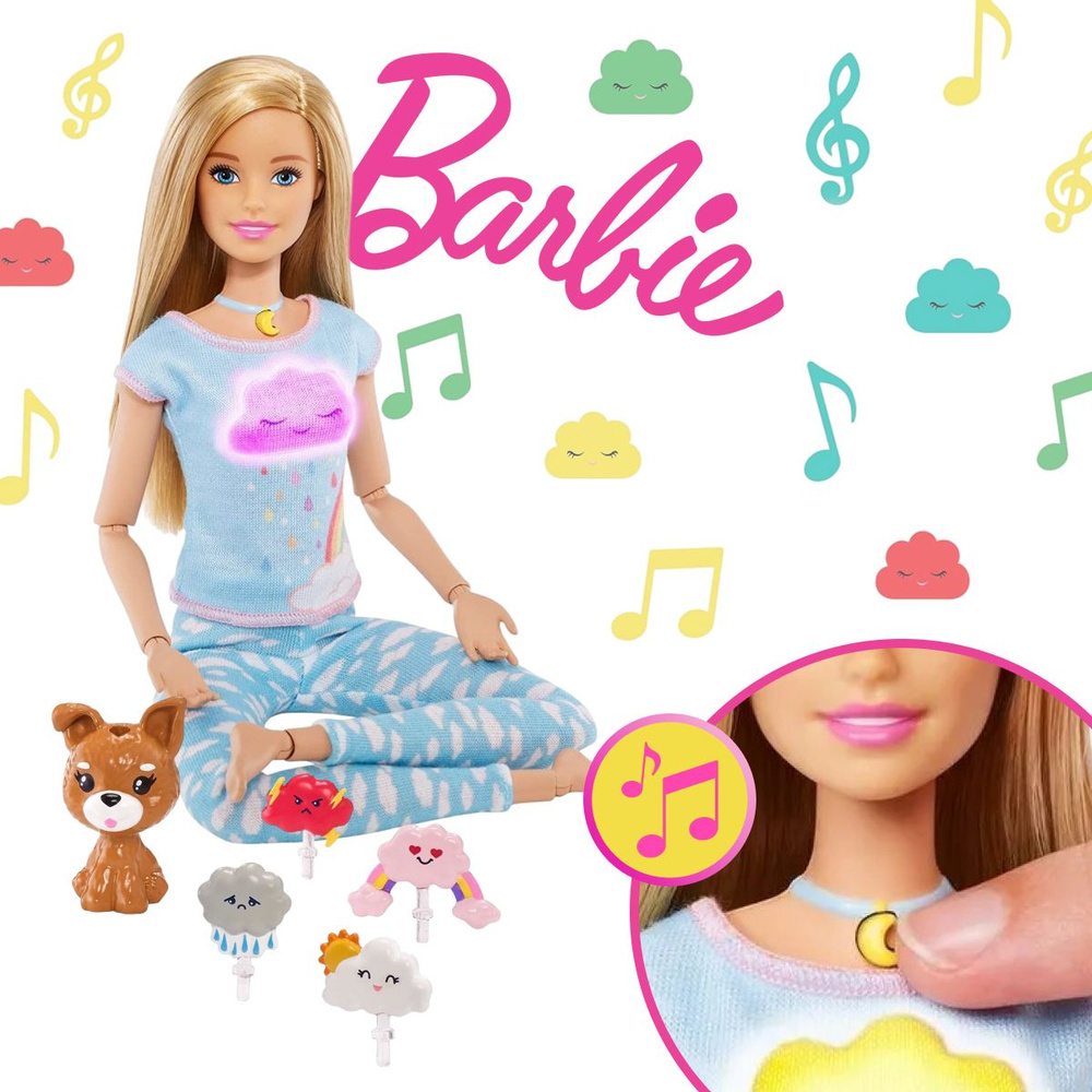 Шарнирная кукла Барби GNK01 йога и медитация Barbie Mattel #1