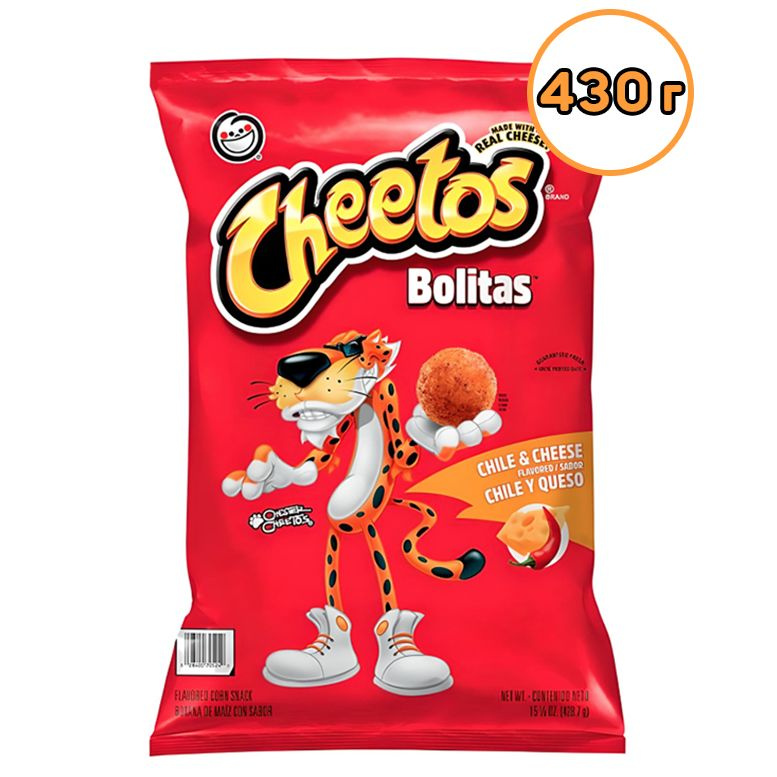 Кукурузные чипсы Cheetos Bolitas сыр, чили 1 шт. 428.7 г США #1