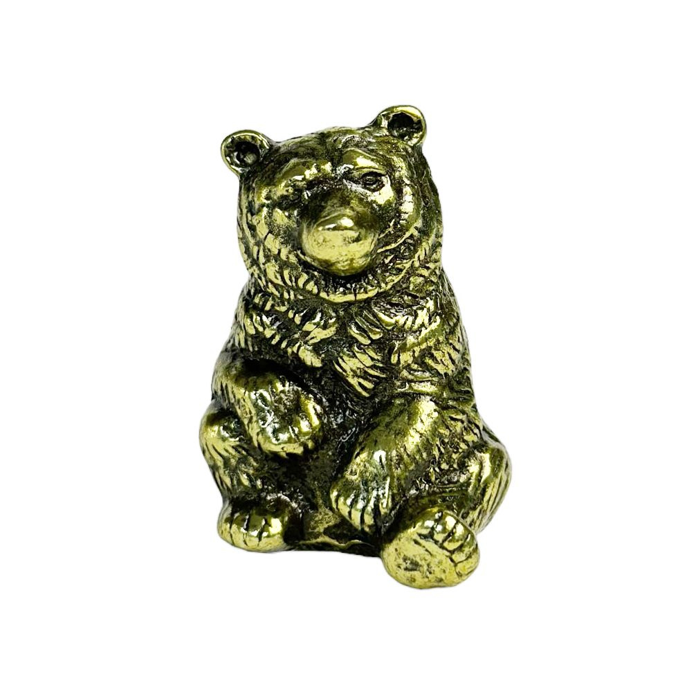 Наперсток металлический Ярдеколь "Медведь", цвет латунь, высота 4 см, ручная работа  #1