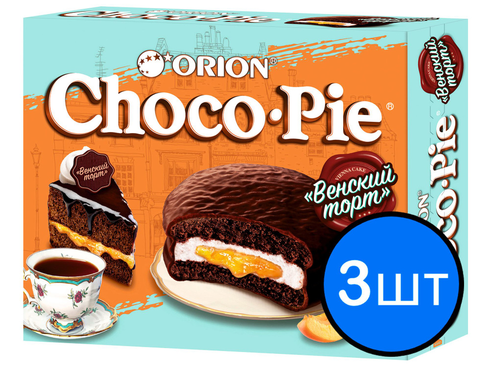 Печенье "ORION ChocoPie" Венский торт, 360г х 3шт #1