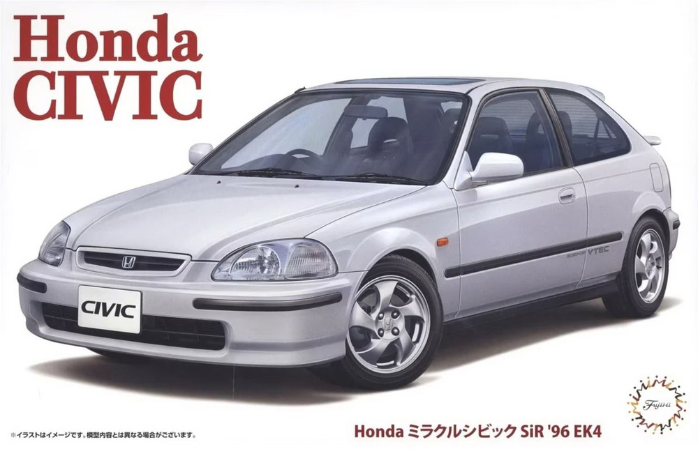 Сборная модель автомобиля Fujimi Honda Civic SiR 96 EK4, масштаб 1/24 #1