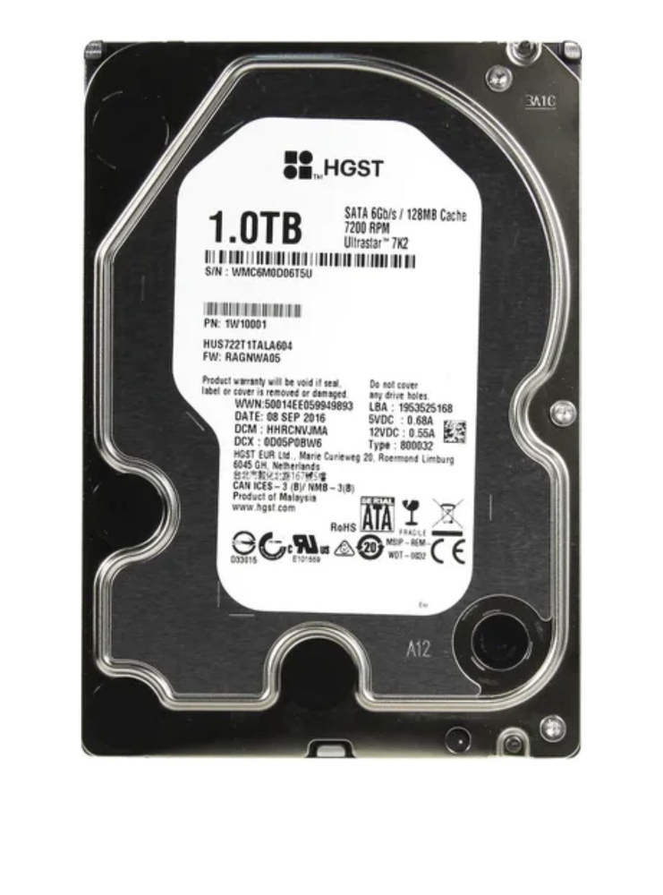 HGST 1 ТБ Внутренний жесткий диск (1w10001)  #1