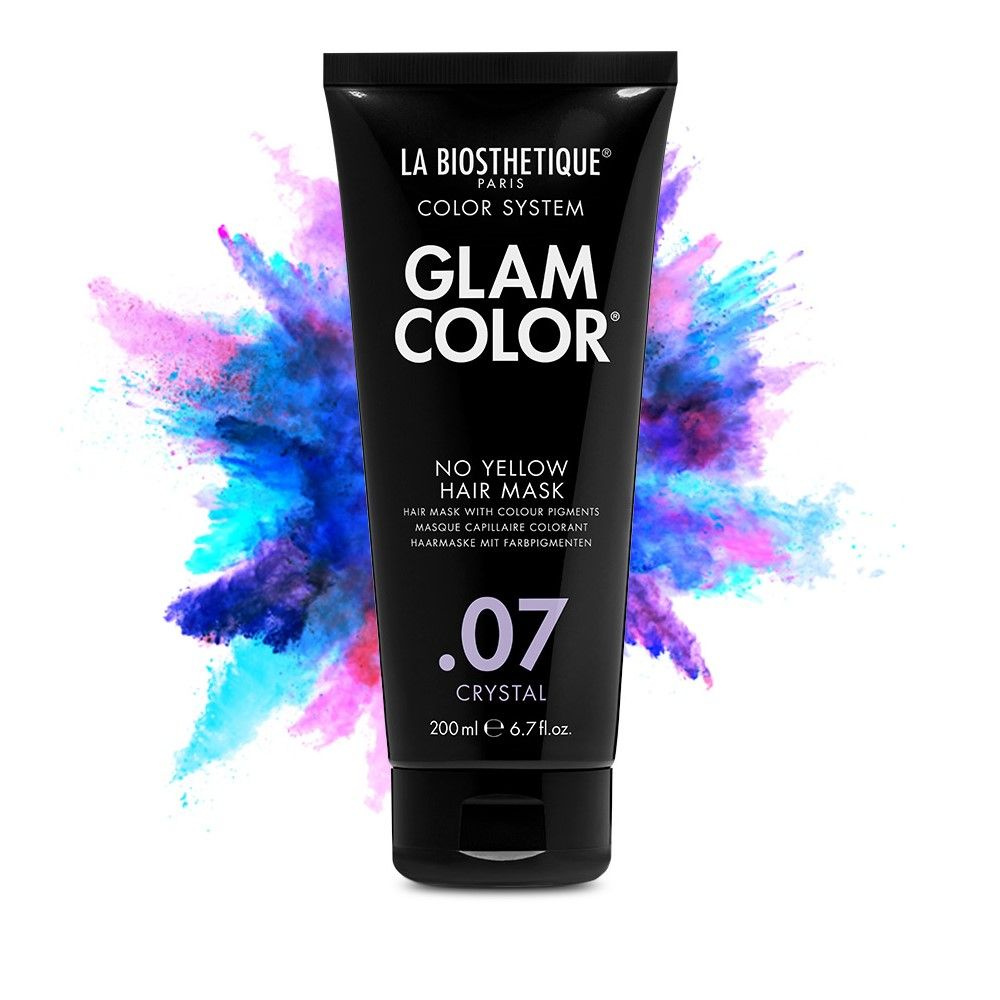 La Biosthetique Маска для волос тонирующая против желтизны Glam Color No Yellow Hair Mask .07 Crystal #1