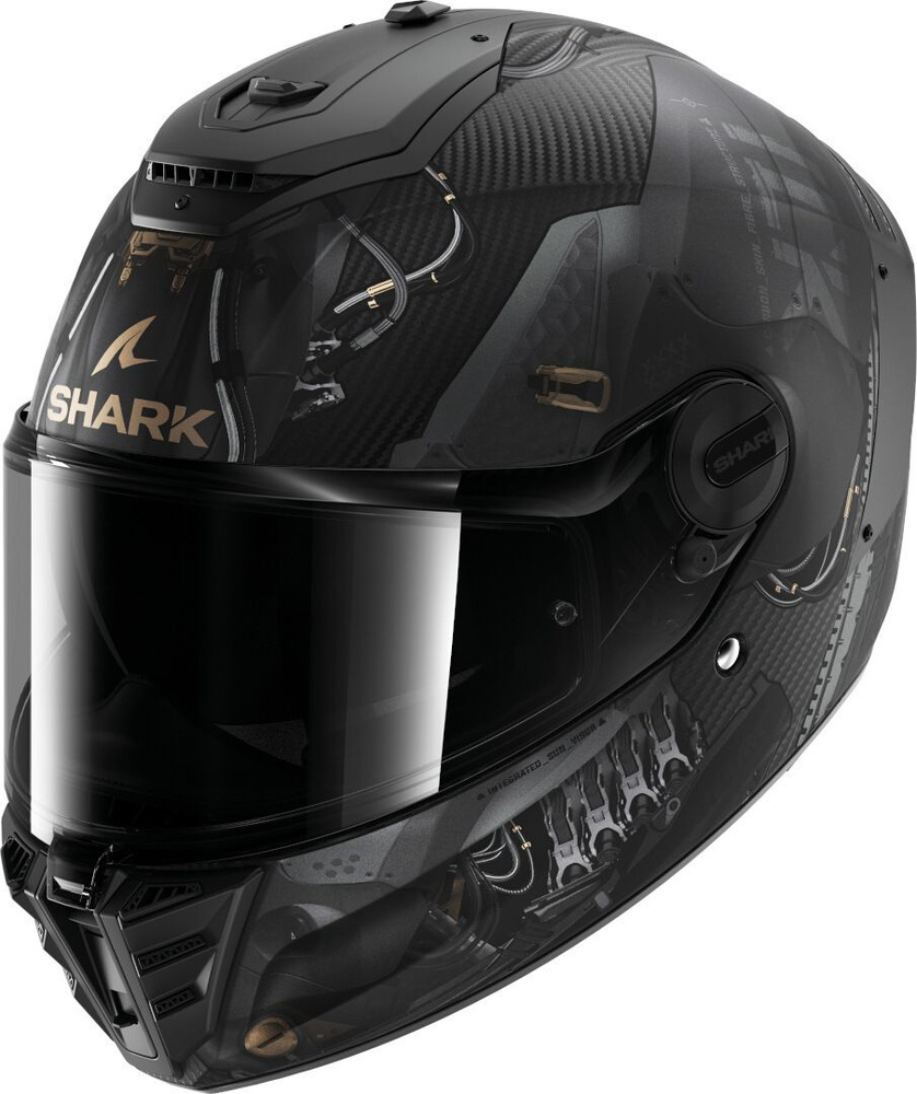 Мотошлем закрытый интеграл SHARK SPARTAN RS CARBON XBOT MAT Black/Anthracite/Copper, L  #1