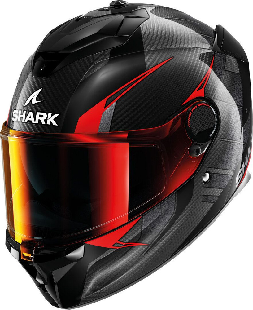 Мотошлем закрытый интеграл SHARK SPARTAN GT PRO KULTRAM CARBON Black/Red, XL #1