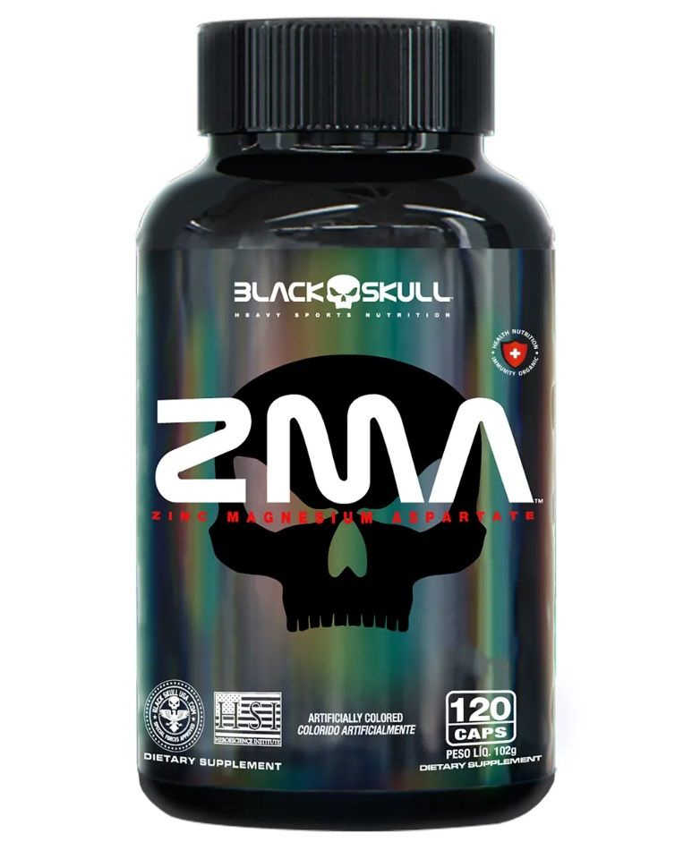 Black Skull, ZMA, Добавка с цинком, магнием и витамином B6, 120 капсул  #1