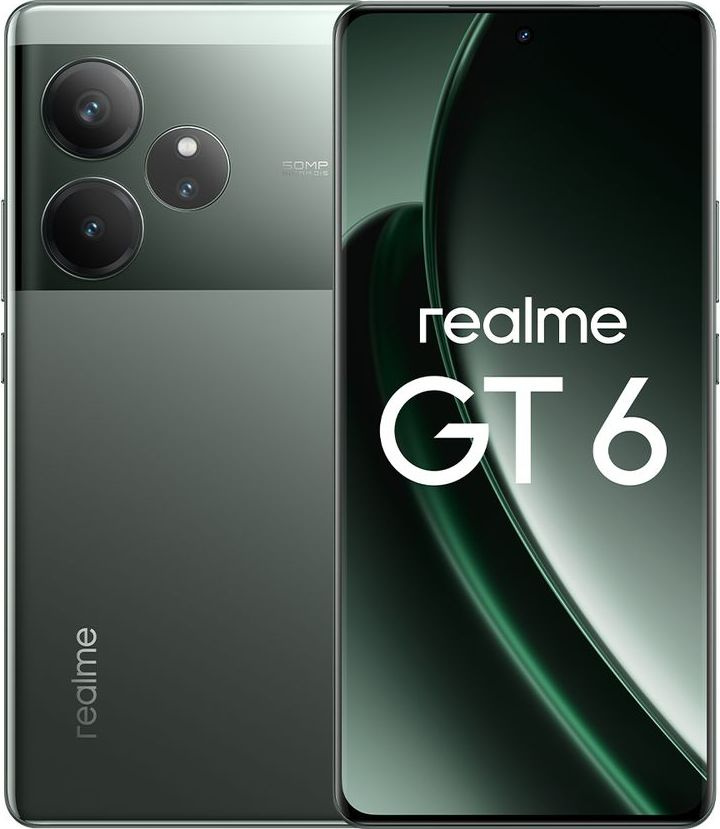 realme Смартфон GT6 Ростест (EAC) 16/512 ГБ, зеленый #1