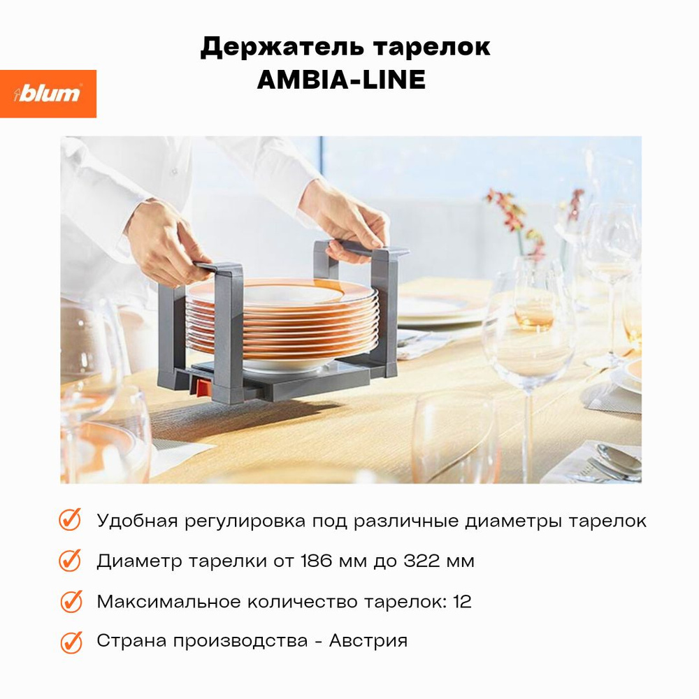 Blum Держатель кухонный, 24 см х 17 см х 17 см, 1 шт #1