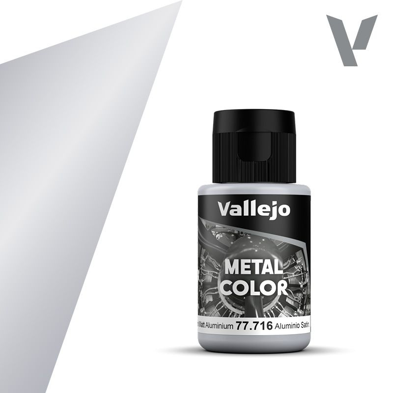 Краска Vallejo серии Metal Color - Semi Matt Aluminium (32 мл) #1