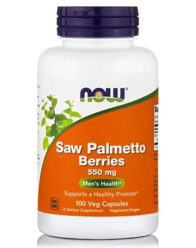 Saw Palmetto Berry 550 mg NOW (100 вег кап) #1