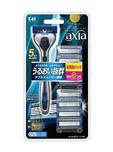 KAI RAZOR Axia Мужской бритвенный станок с плавающей головкой, 5 лезвий и двойная увлажняющая полоска, #1