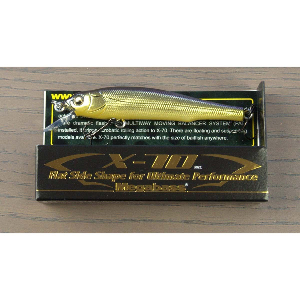 Воблер Megabass X-70SP 7см 5,5гр M Champagne Kinkuro #1