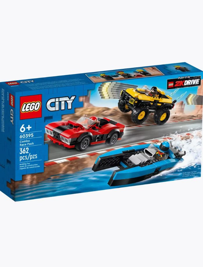 Конструктор LEGO City 60395 Гоночный комбо-набор #1