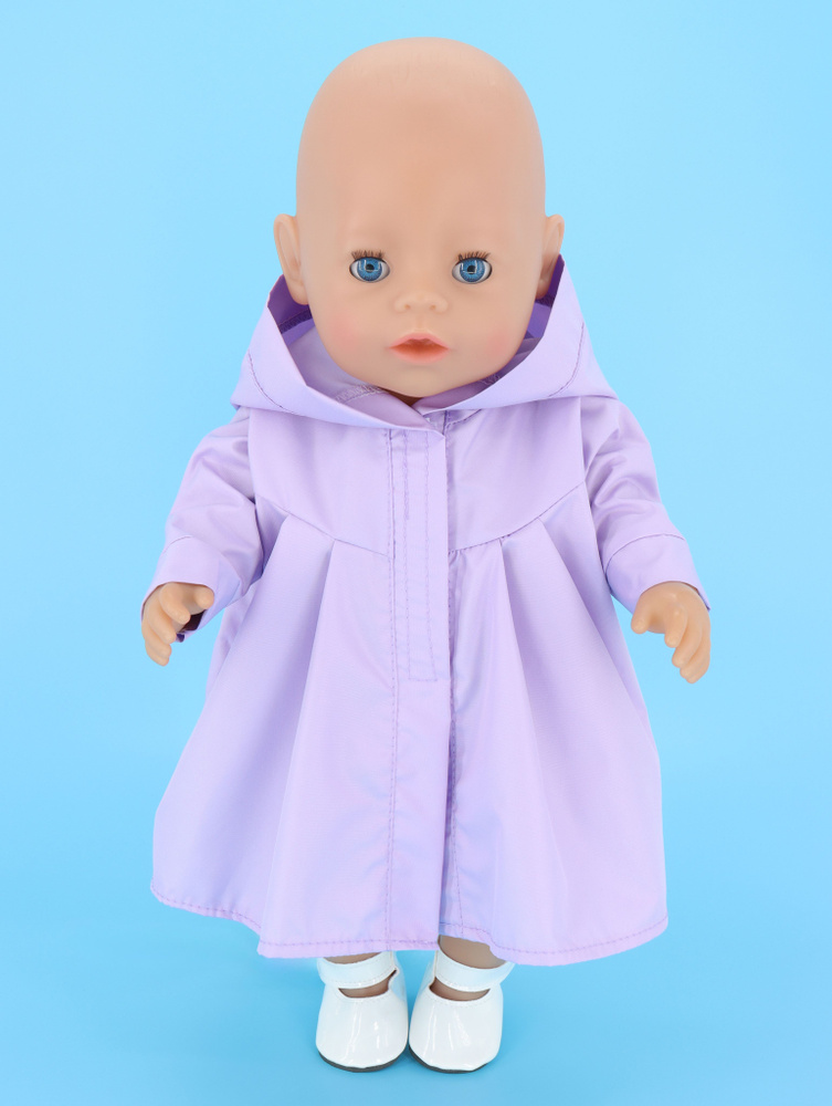 Одежда для кукол Модница Плащик для пупса Беби Бон (Baby Born) 43 см бледно-сиреневый  #1