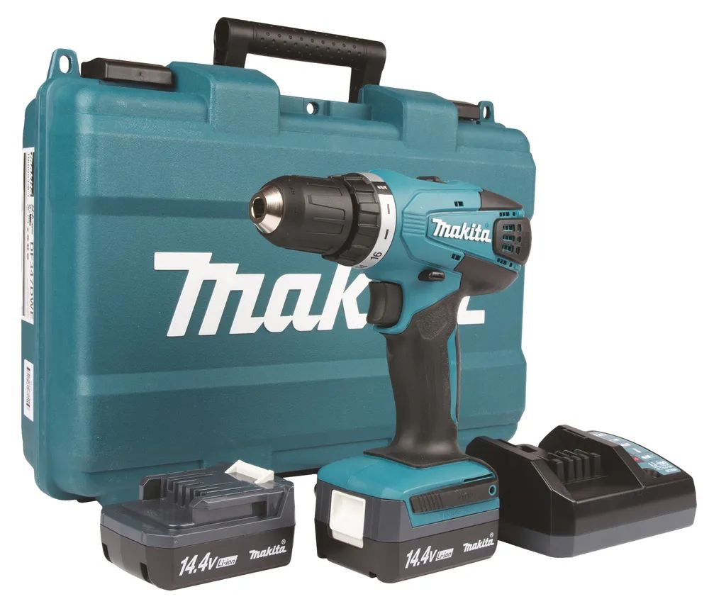 Дрель-шуруповерт Makita DF347DWE аккум. патрон:быстрозажимной (кейс в комплекте)  #1