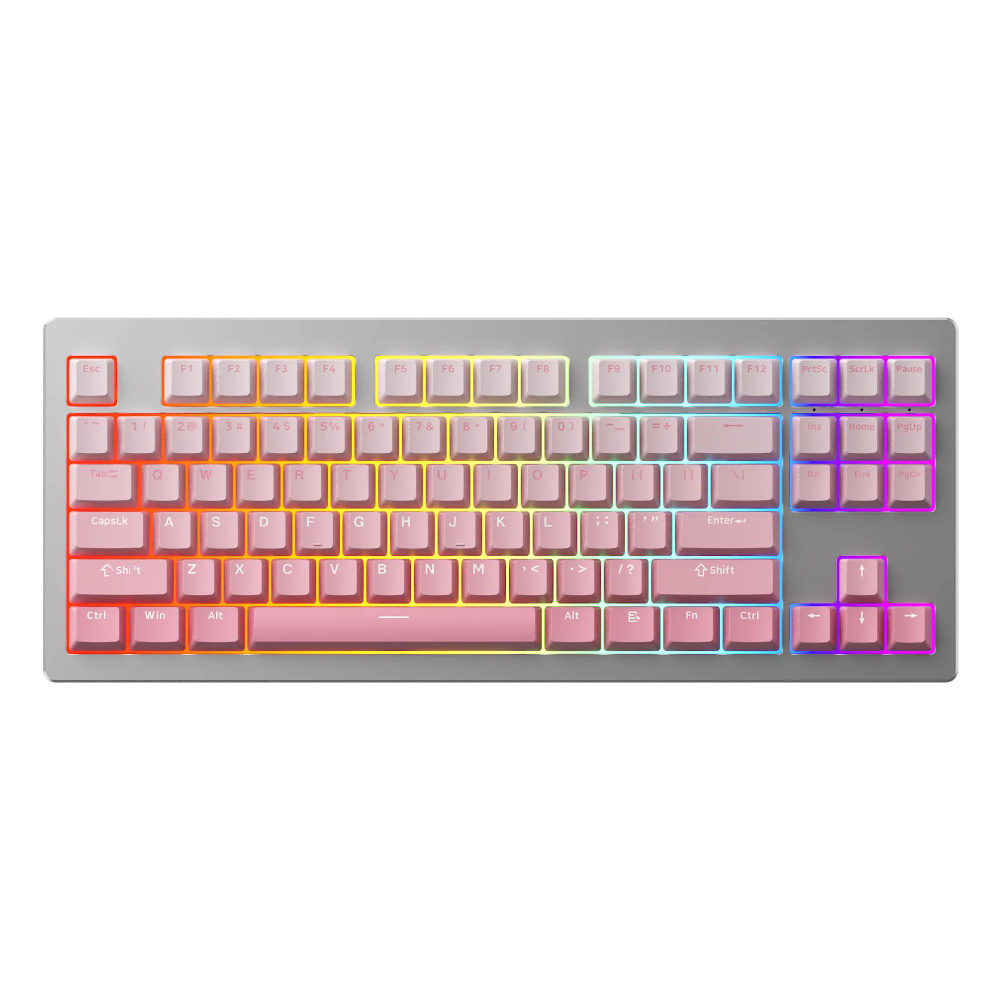 MonsGeek Игровая клавиатура беспроводная M3W Silver, (Akko V3 Cream Yellow Pro), Английская раскладка, #1