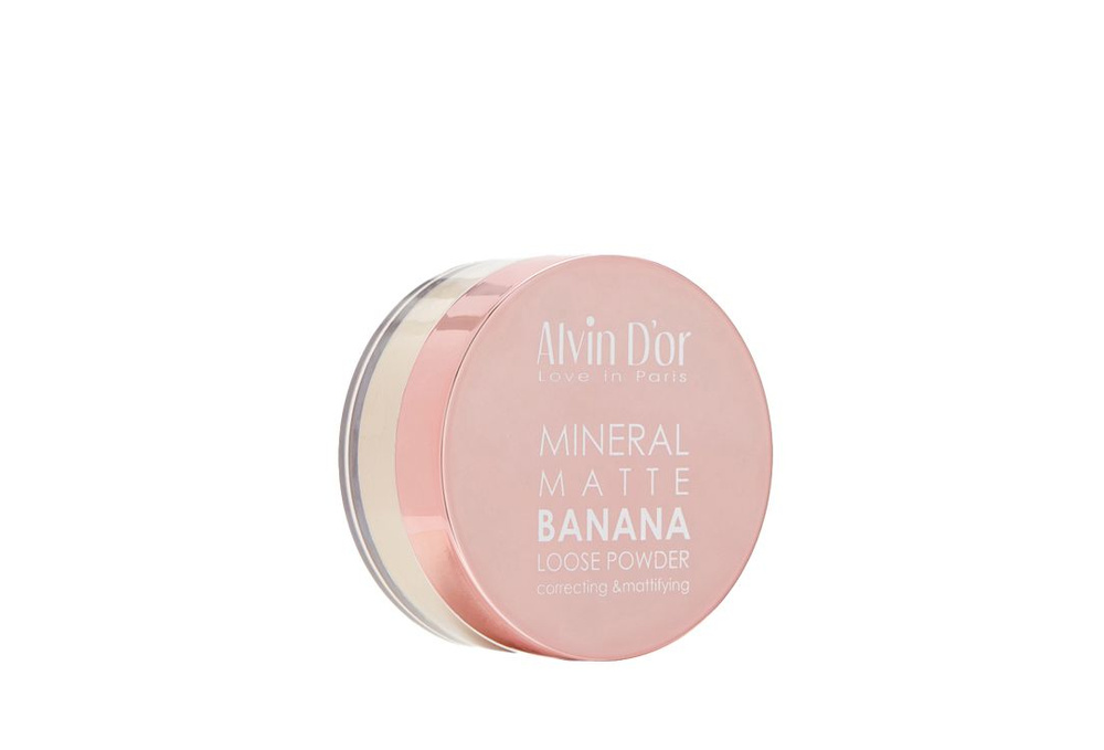 Пудра рассыпчатая матовая ALVIN D'OR Mineral Matte Banana #1