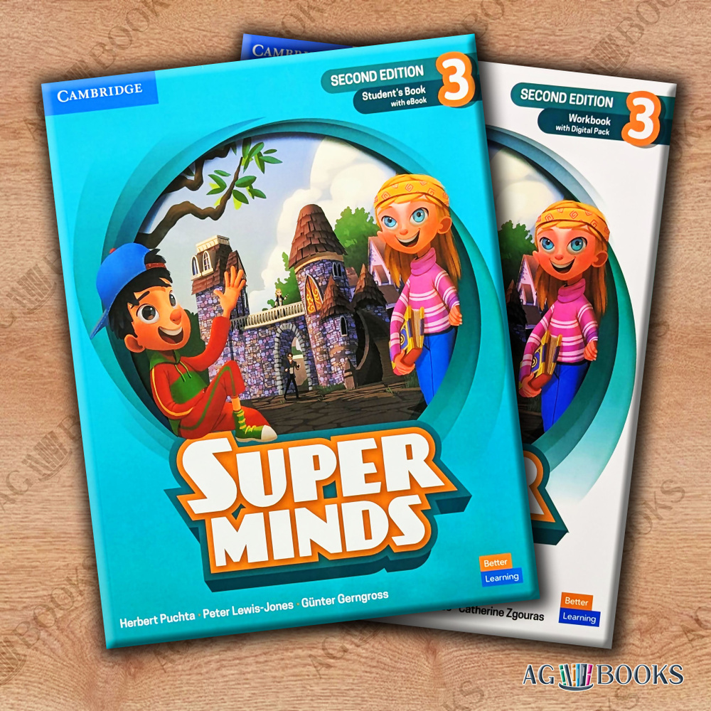 Super minds 3 (2nd edition) Комплект (Учебник + рабочая тетрадь)+DVD #1