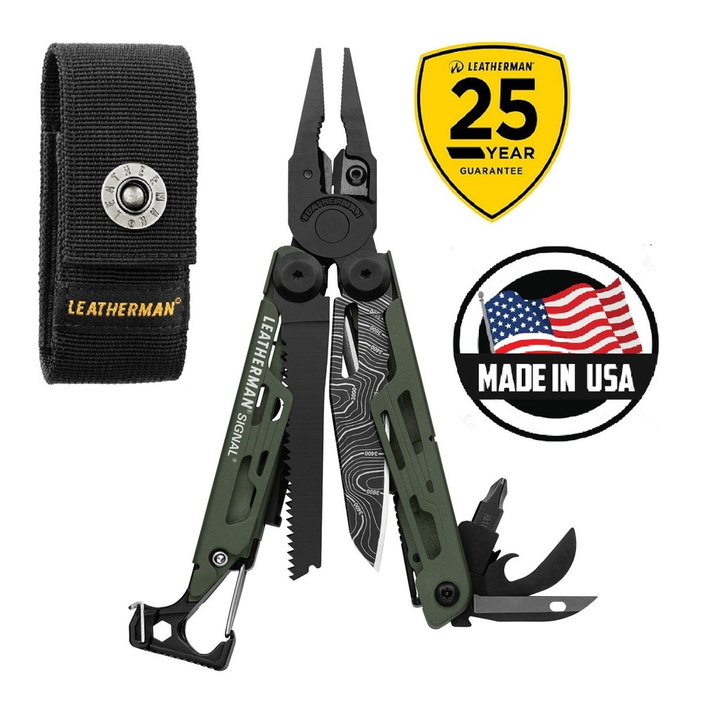 Мультитул LEATHERMAN SIGNAL GREEN TOPO #1