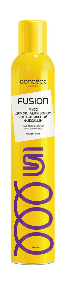 Мусс для укладки экстрасильной фиксации / Concept Moscow Fusion Extra Strong Hold Hair Styling Mousse #1