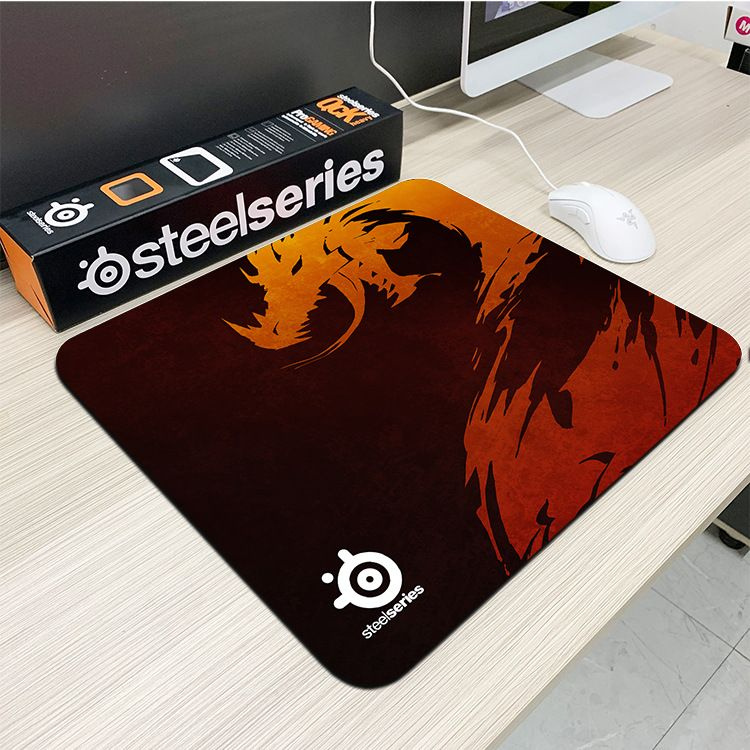 SteelSeries Игровой коврик для мыши steelseries-01a, L, черный, красный  #1