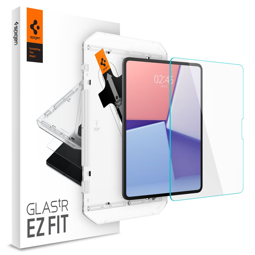 Защитное стекло SPIGEN для iPad Pro 13 (2024) - Glass tR EZ Fit Прозрачный 1 шт AGL07793  #1