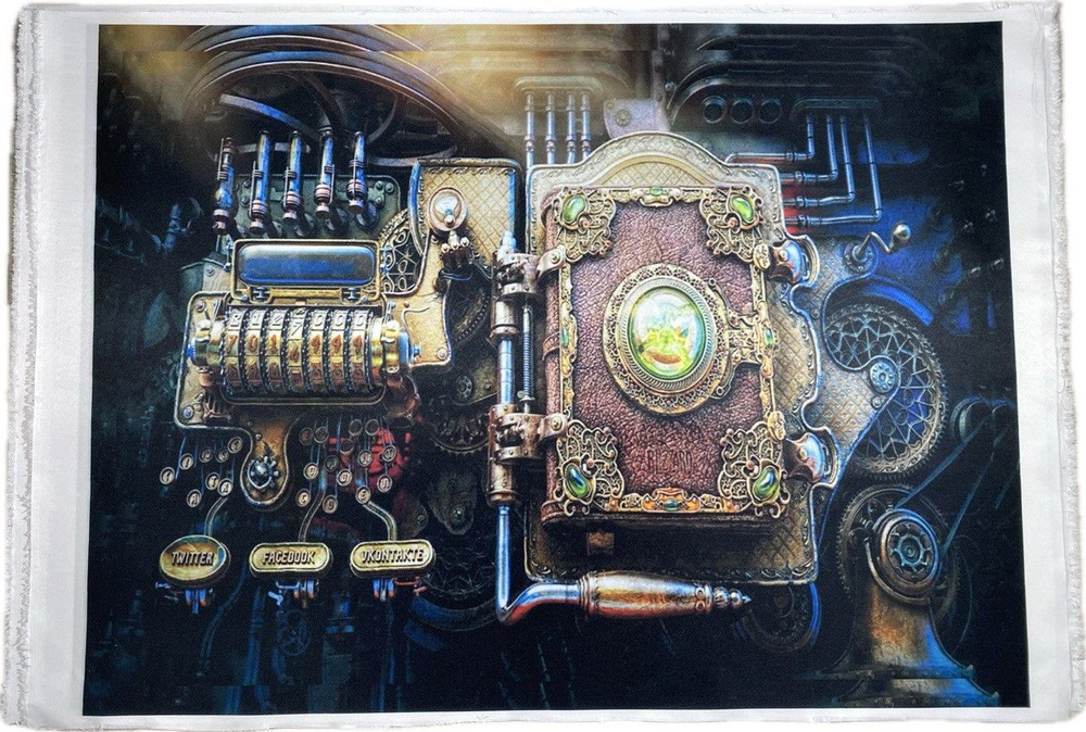 Картина на ткани стимпанк, steampunk 71 x 52 см #1