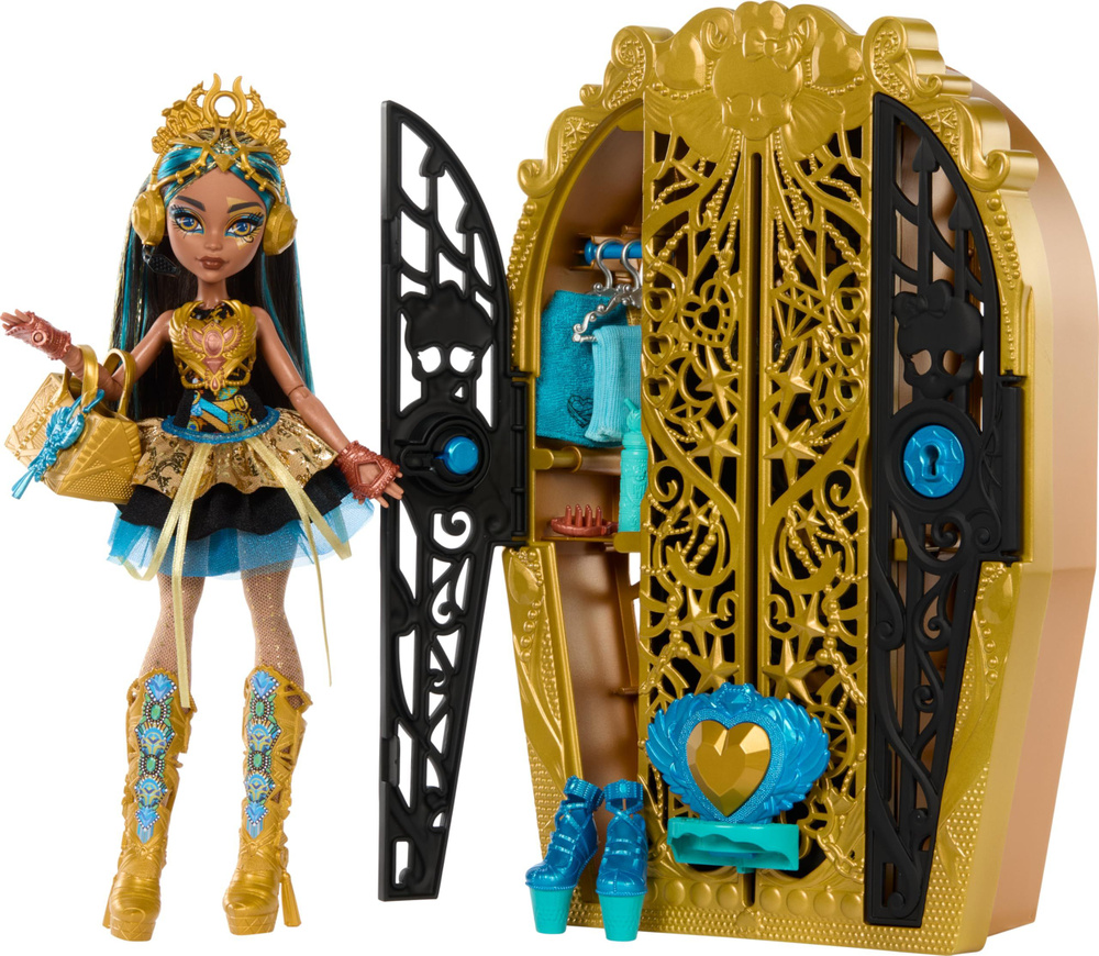 Кукла Клео де Нил Skulltimate Secrets 4 серия балет Monster High Cleo de Nile шкаф с секретами  #1