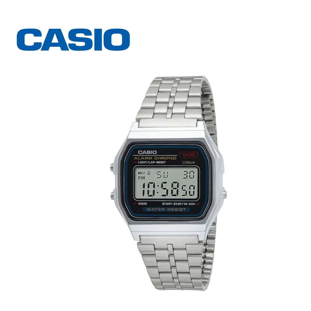 Японские часы Casio Vintage A-159WA-N1 с секундомером, будильником, таймером с гарантией  #1