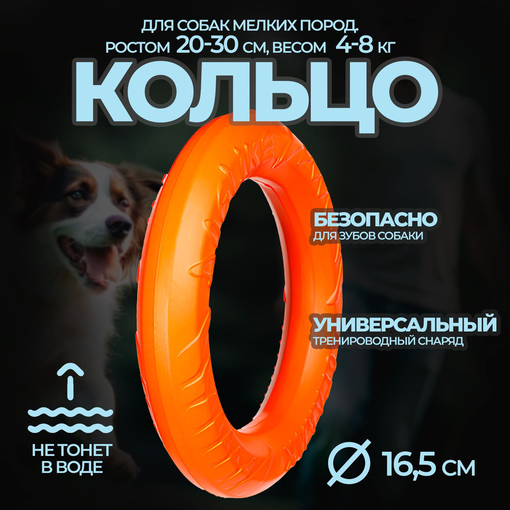 Игрушка для собак Кольцо миниатюрное Doglike, d 16.5 cм #1