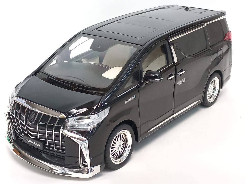 Toyota Alphard 1:18, электропривод дверей, проекция звездного неба на потолке, клаксон, свет, звук  #1