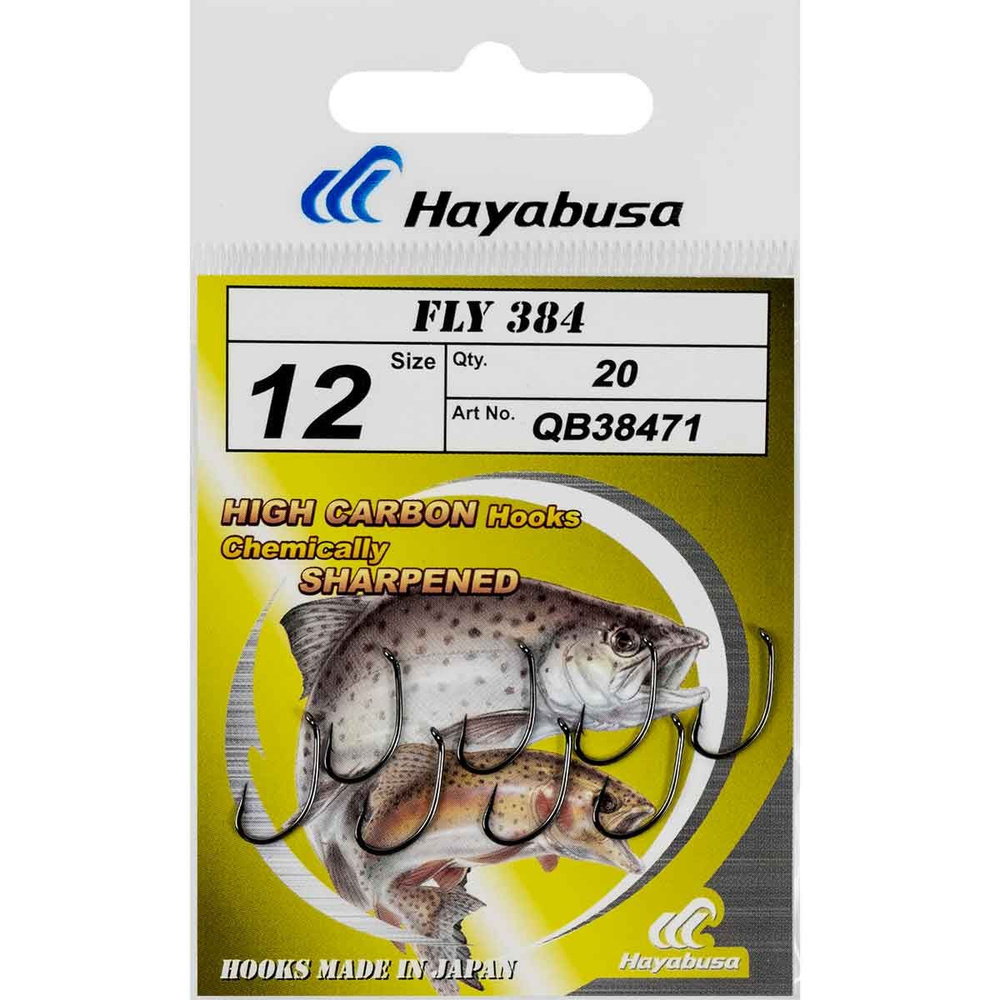 Крючки рыболовные для нахлыста Fly 384 №12 BNI (20шт) #1