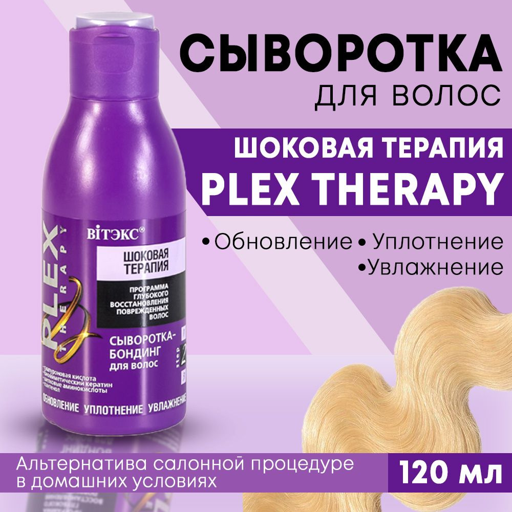 Витэкс Сыворотка для волос ШОКОВАЯ ТЕРАПИЯ PLEX THERAPY бондинг 120 мл  #1