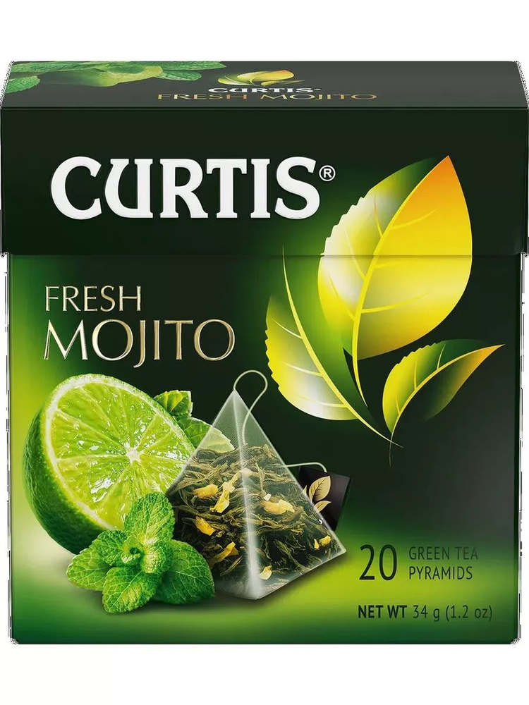 Чай зеленый CURTIS Fresh Mojito, 20х1,7г, 5шт #1