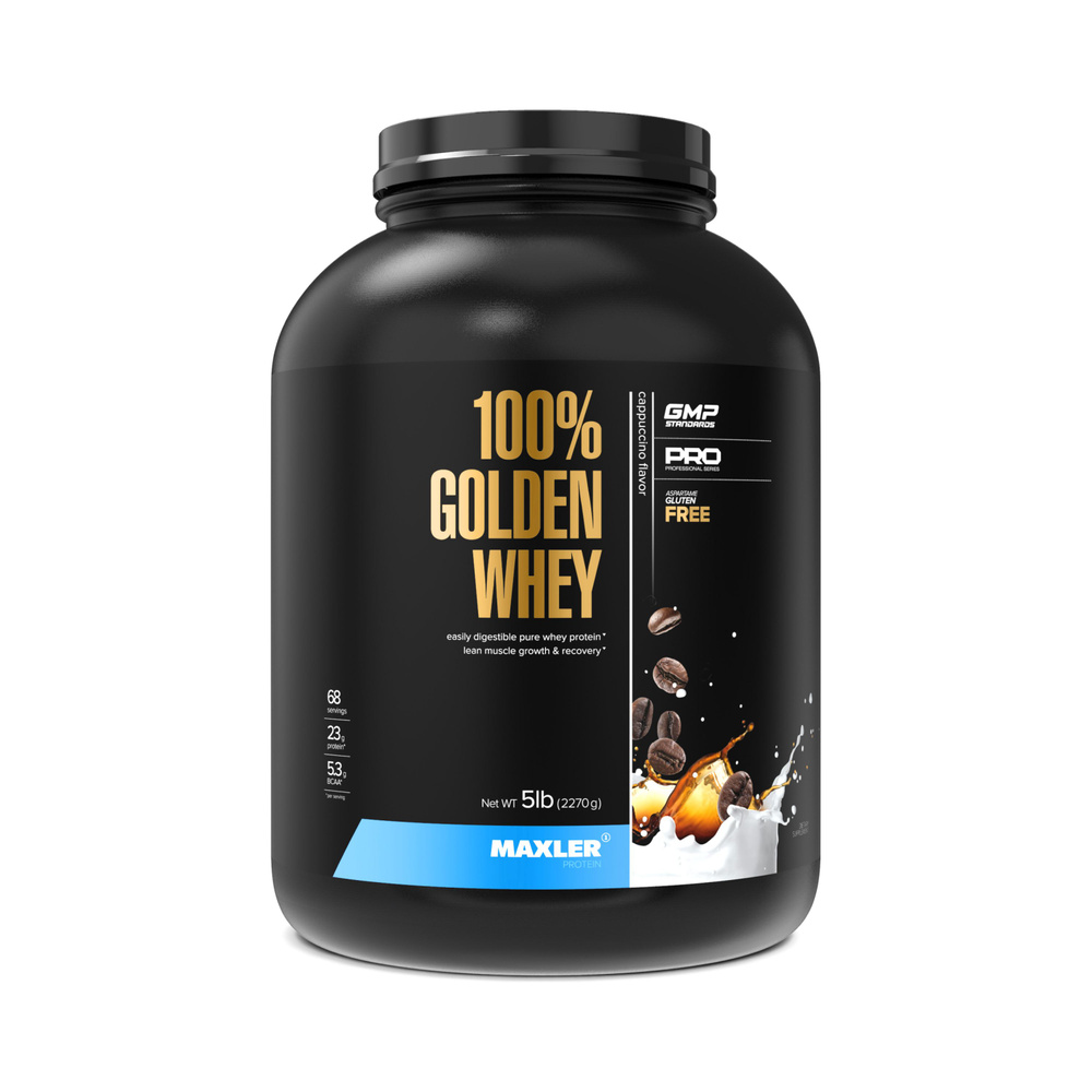 Протеин сывороточный Maxler 100% GOLDEN WHEY 2270г Капучино #1