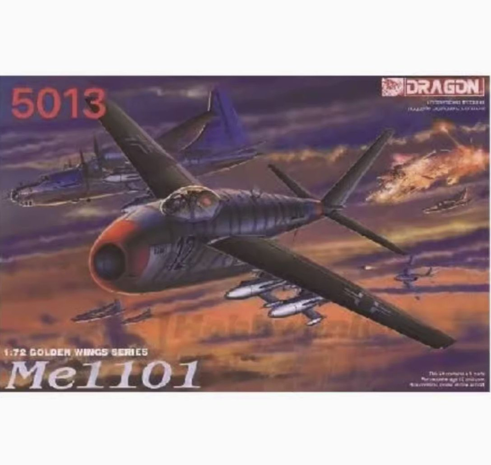 Dragon 5013 1/72 Золотое крыло Месшмин Me1101 Модельный комплект Самолеты  #1