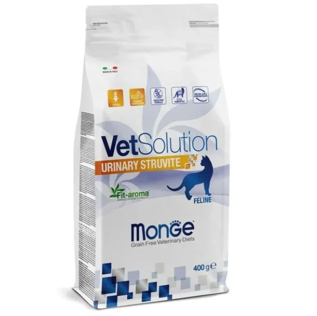 Корм для кошек сухой Monge VetSolution Cat Urinary Struvite, Ветеринарная диета Уринари Струвит при заболеваниях #1