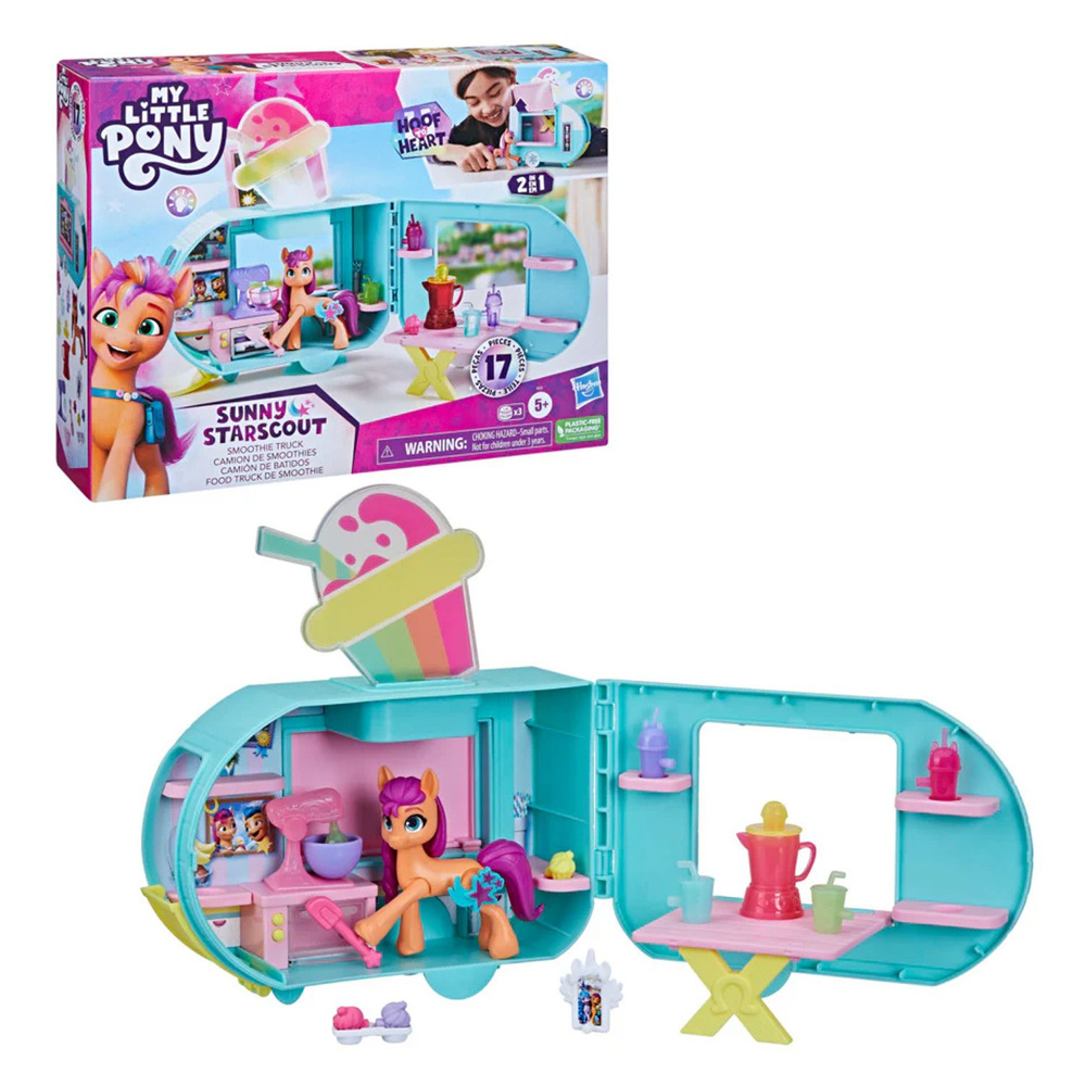 Набор игровой Hasbro My Little Pony Санни Старскаут и фургон со смузи  #1