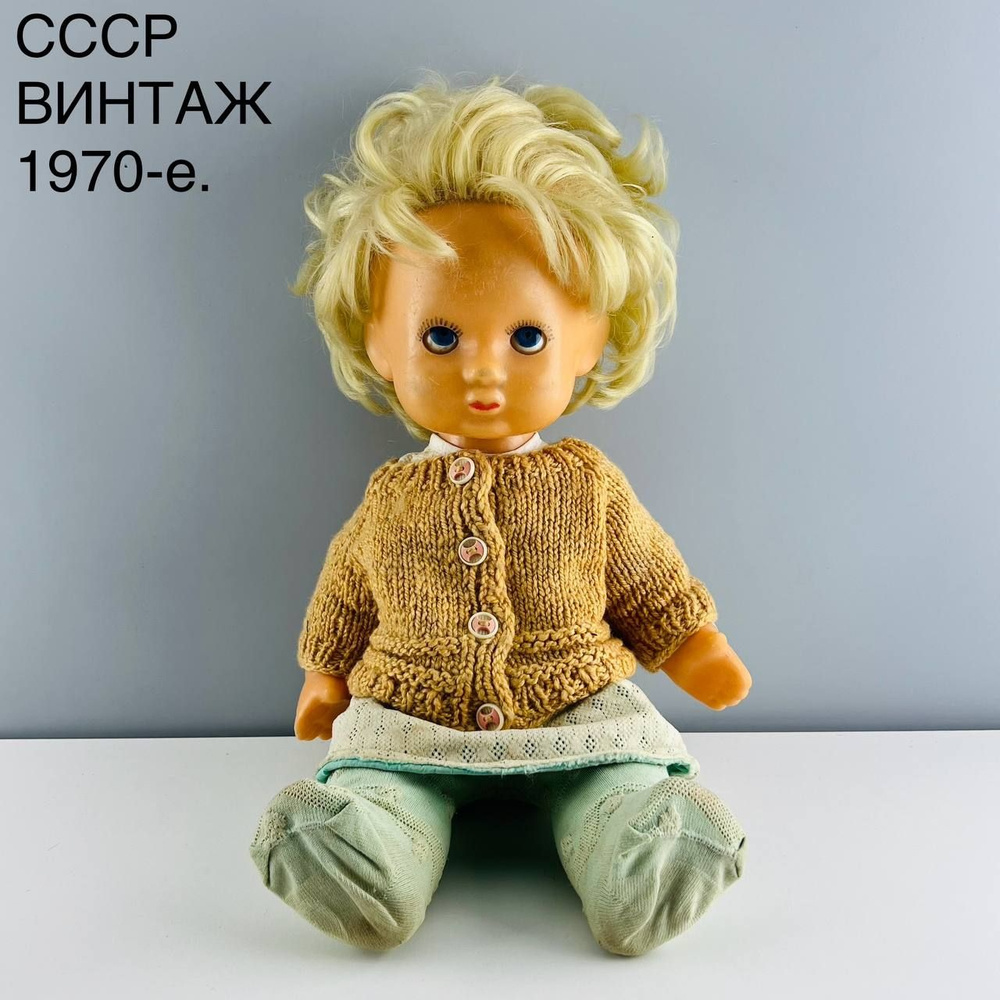 Винтажная игрушка "Кукла". Пластик. СССР, 1970-е. #1