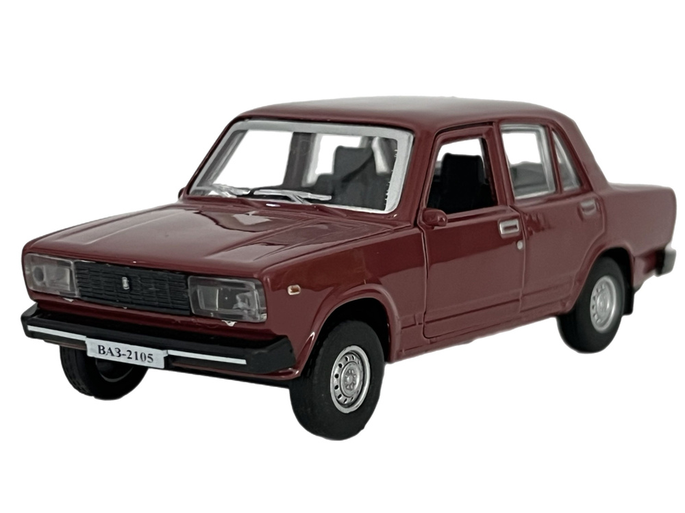 Машина металл LADA-2105 Спутник 12 см вишневая #1