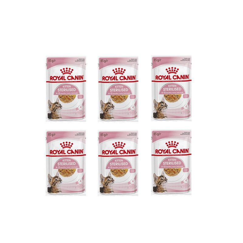 Royal Canin Kitten Sterilised влажный корм в соусе, для стерилизованных котят от 6 до 12 месяцев 85 г, #1